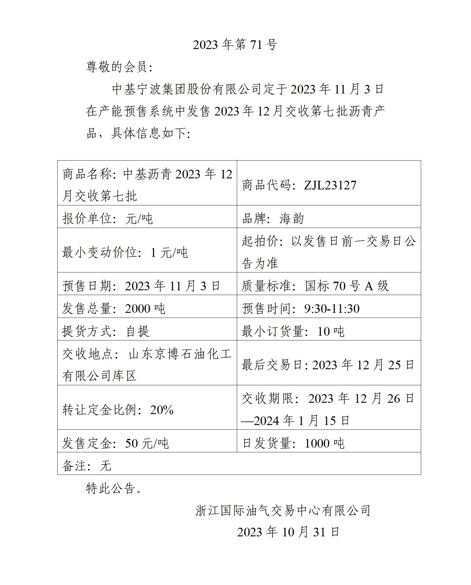 关于中基宁波集团股份有限公司预售2023年12月交收第七批沥青产品的公告 (1)_01.jpg